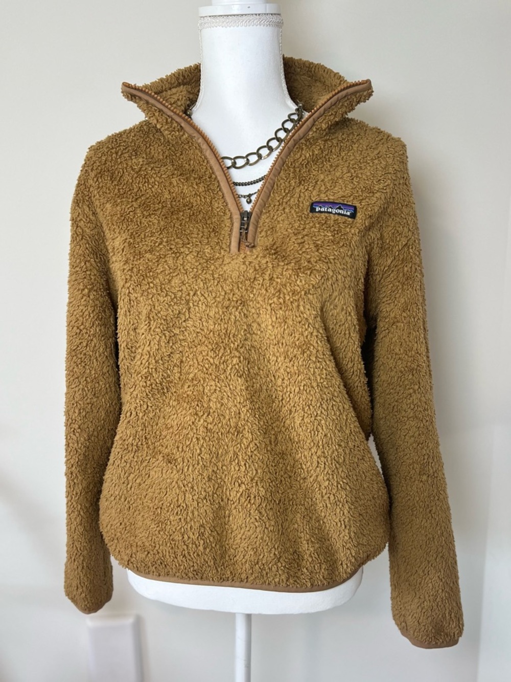 Patagonia Los Gatos Fleece 1/4 Zip Cozy Outdoor Fair Trade Burnished Red Rust 🔥
